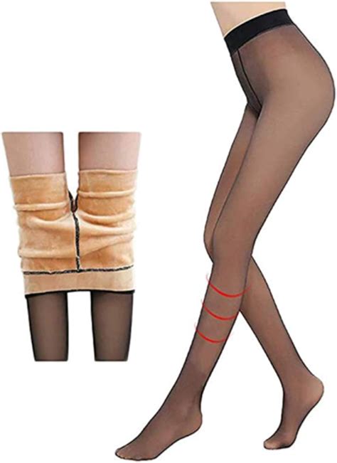 fleece lined sheer black tights|fleece lined black stockings.